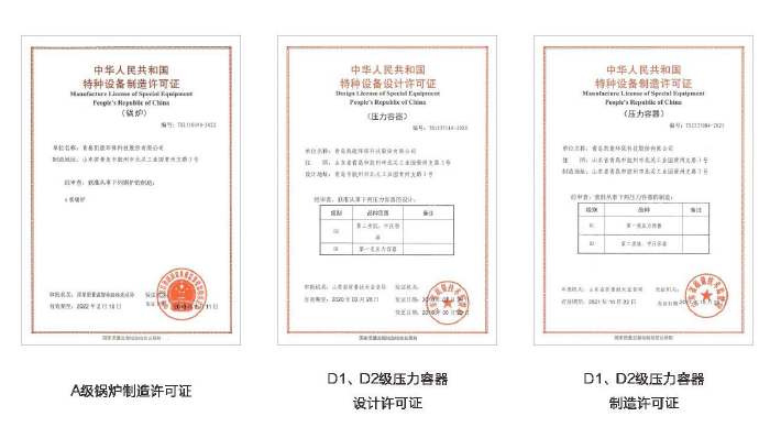 凯能科技锅炉压力容器制造资质